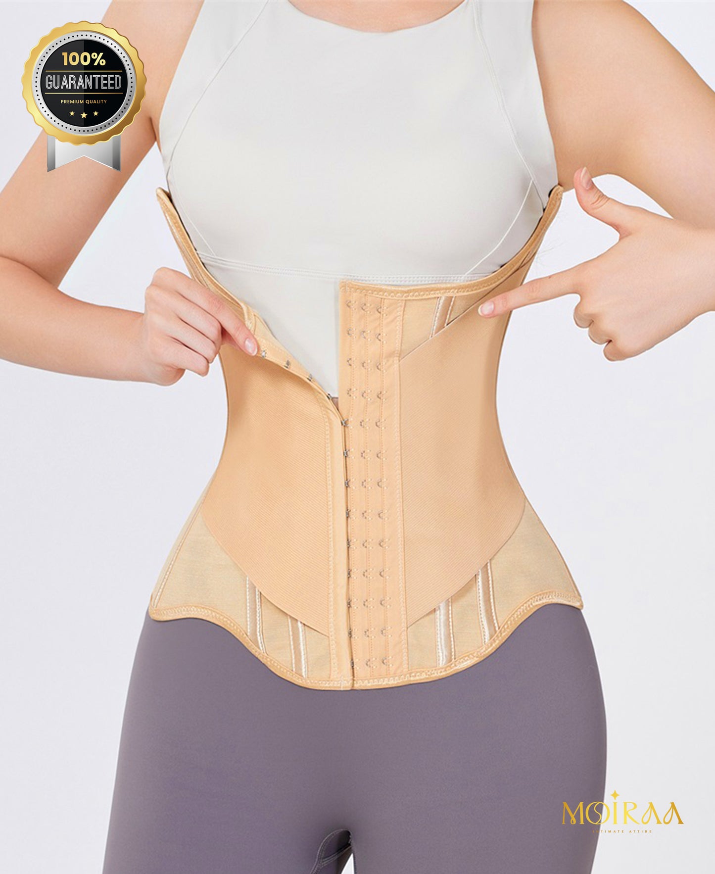 Double Belt Wrap Girdle – Premium Waist Trainer Shapewear for Women
