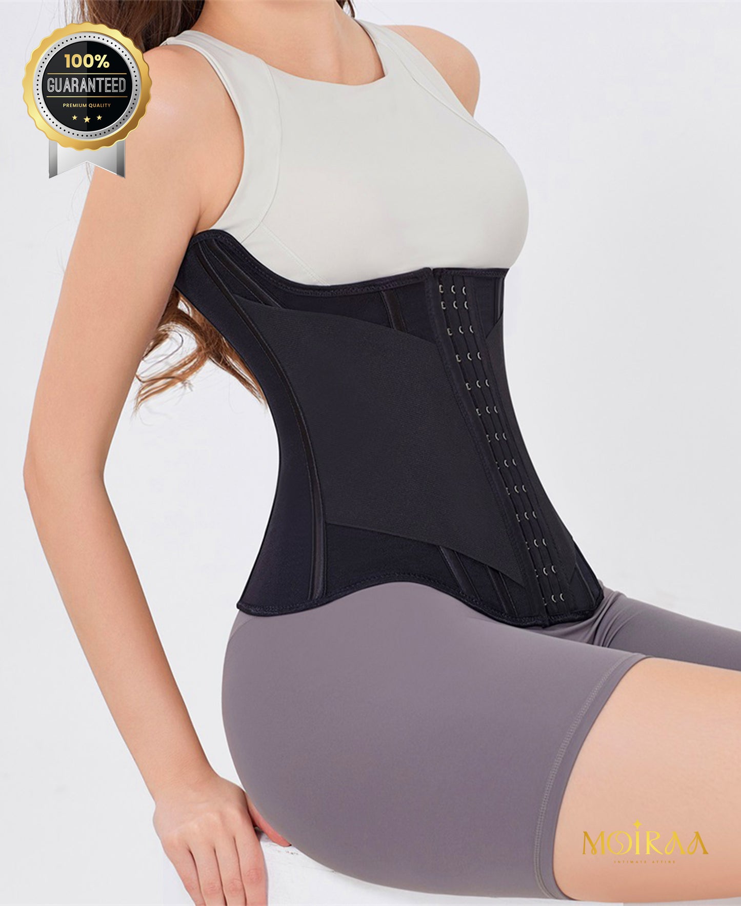 Double Belt Wrap Girdle – Premium Waist Trainer Shapewear for Women