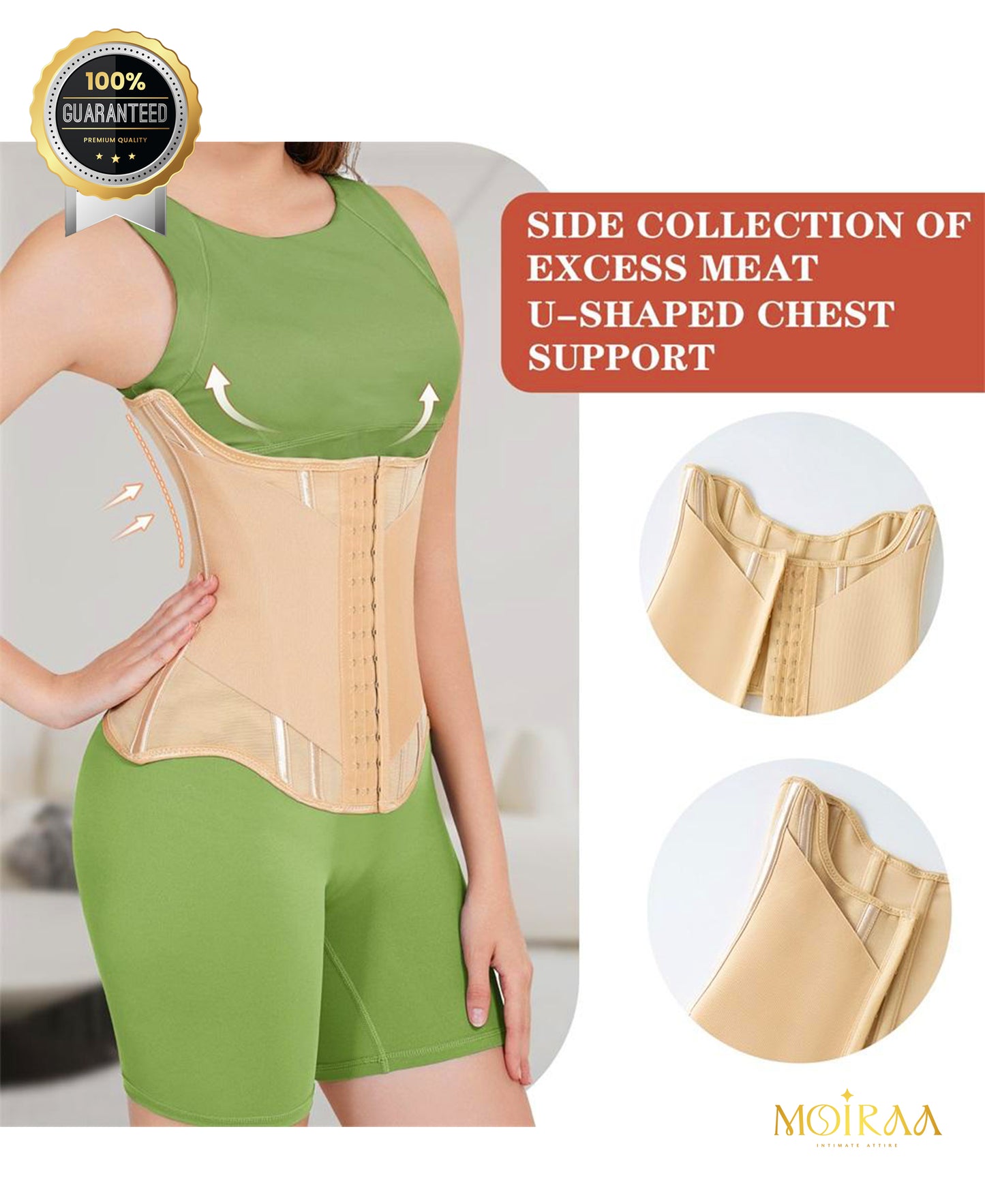 Double Belt Wrap Girdle – Premium Waist Trainer Shapewear for Women