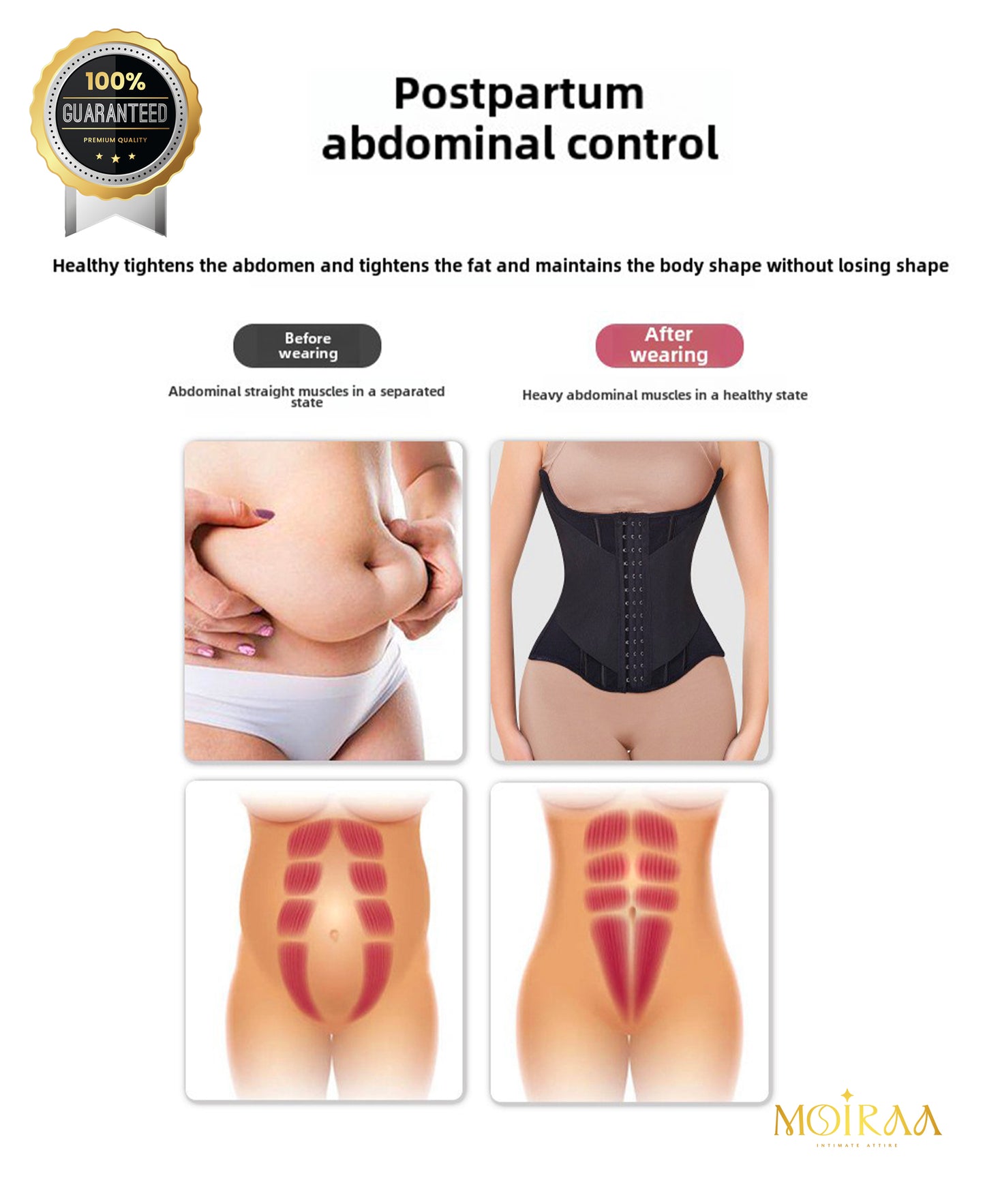 Double Belt Wrap Girdle – Premium Waist Trainer Shapewear for Women