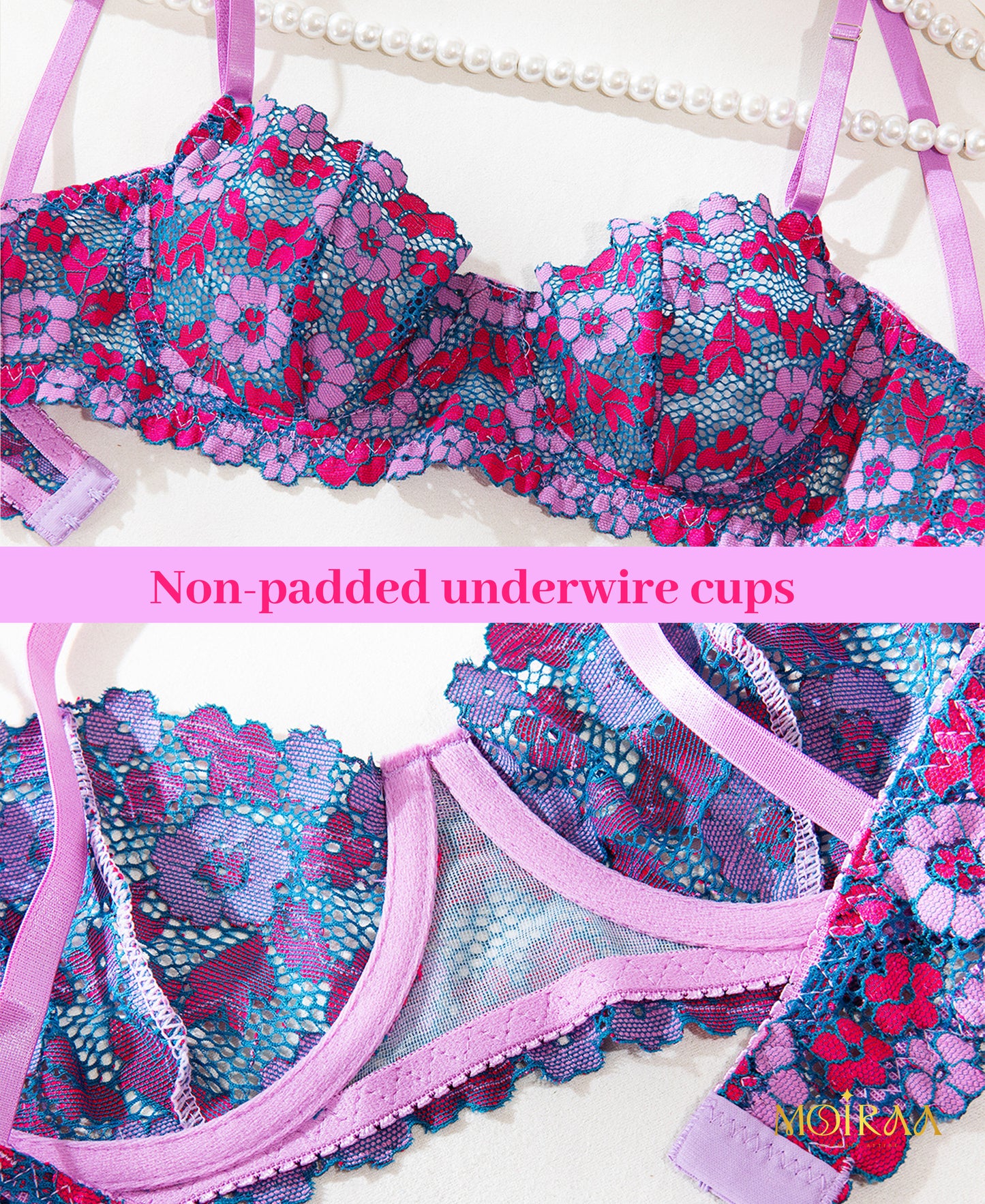 Monica Bloom Luxury Flower Lace Set