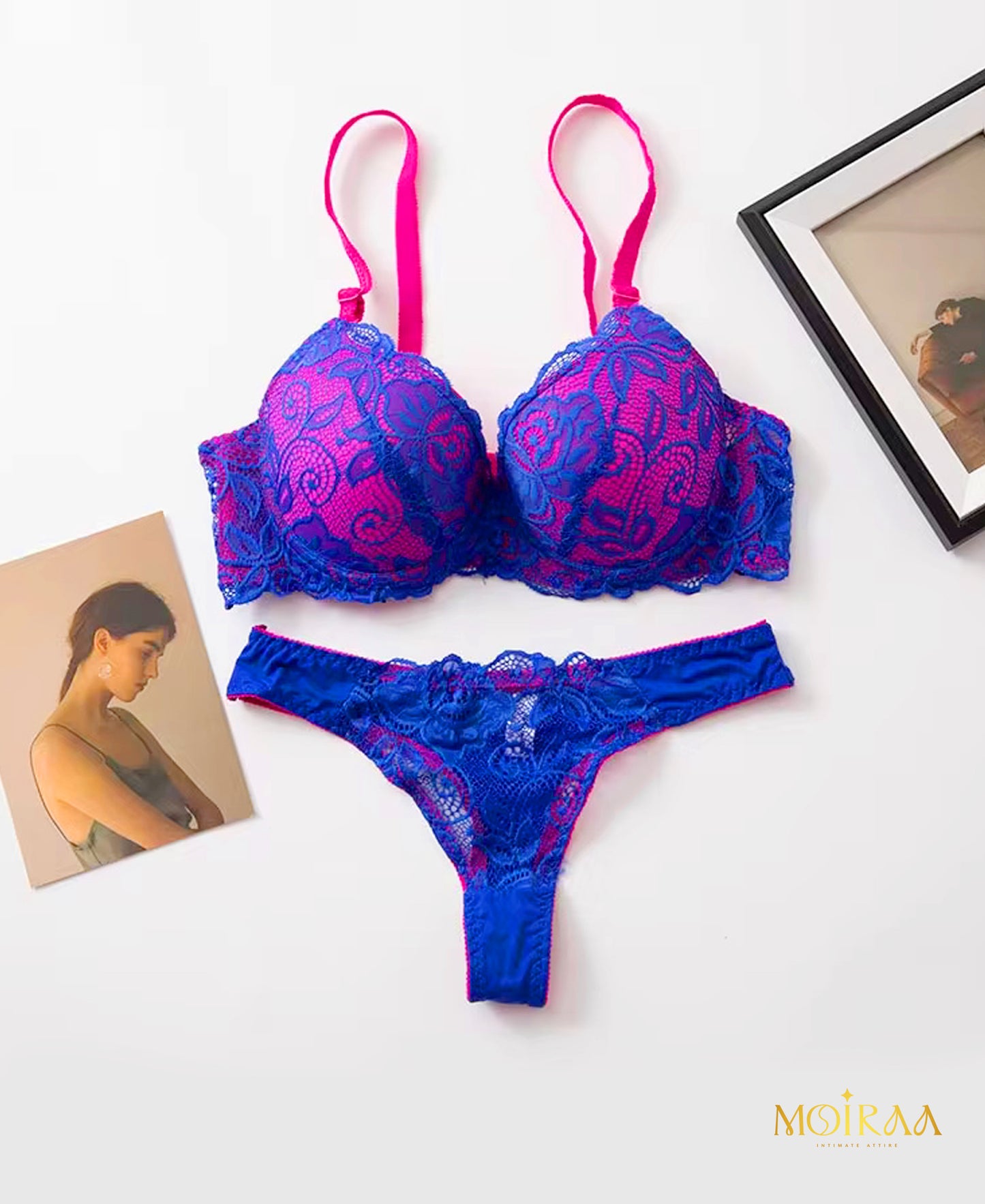 Moiraa Vibrant Muse Lace Set