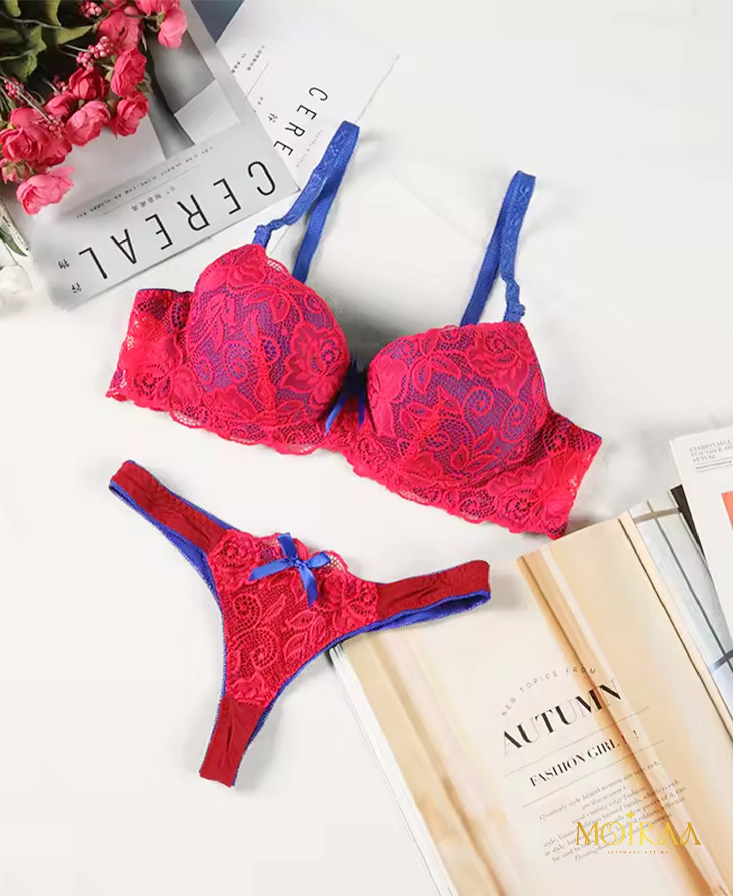Moiraa Vibrant Muse Lace Set