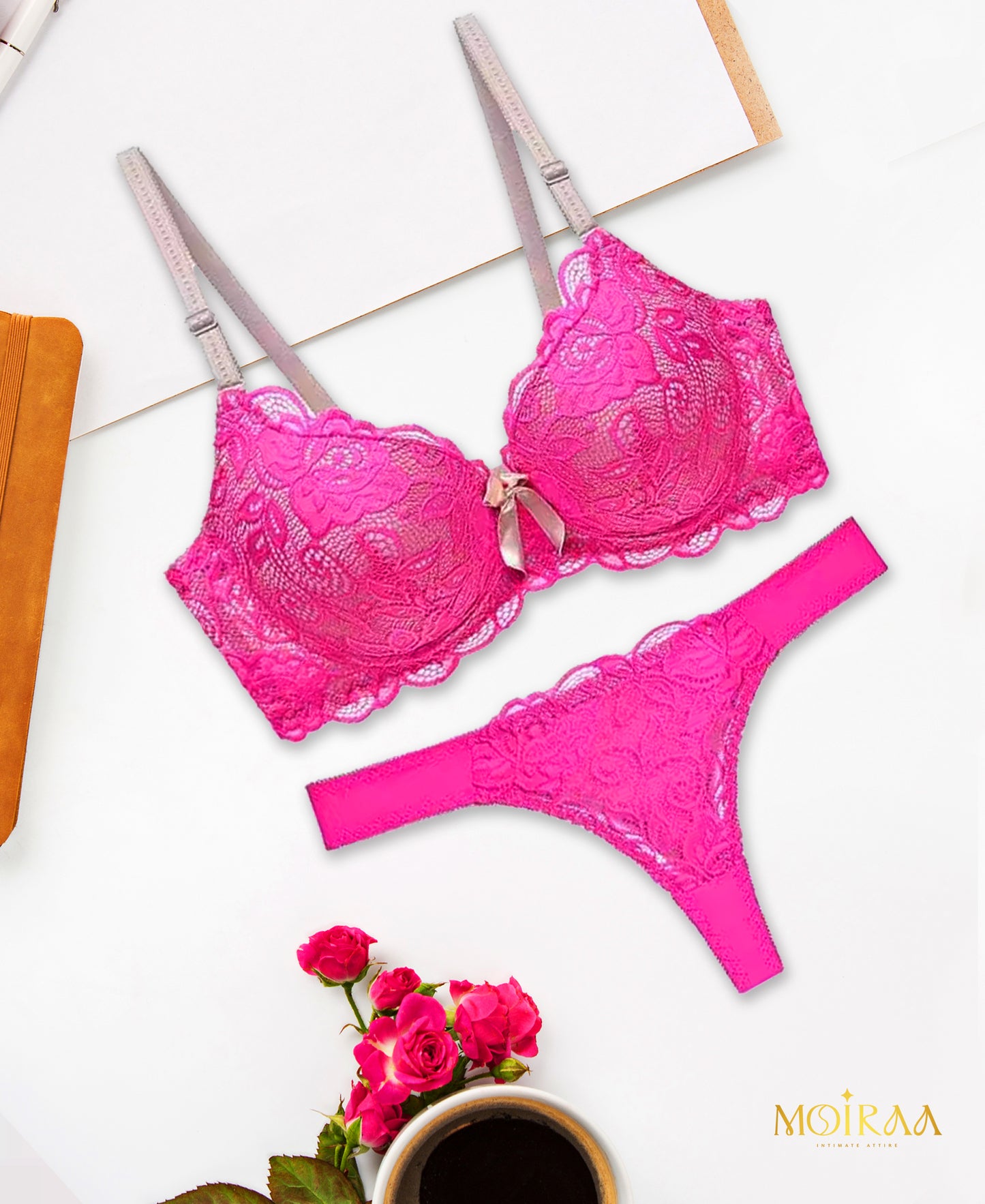 Moiraa Vibrant Muse Lace Set