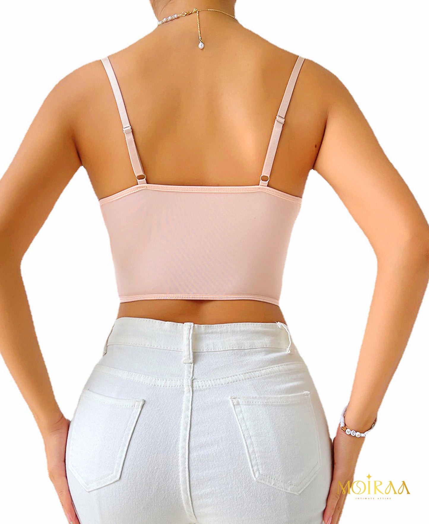 Blossom Veil Embroidered Corset Top