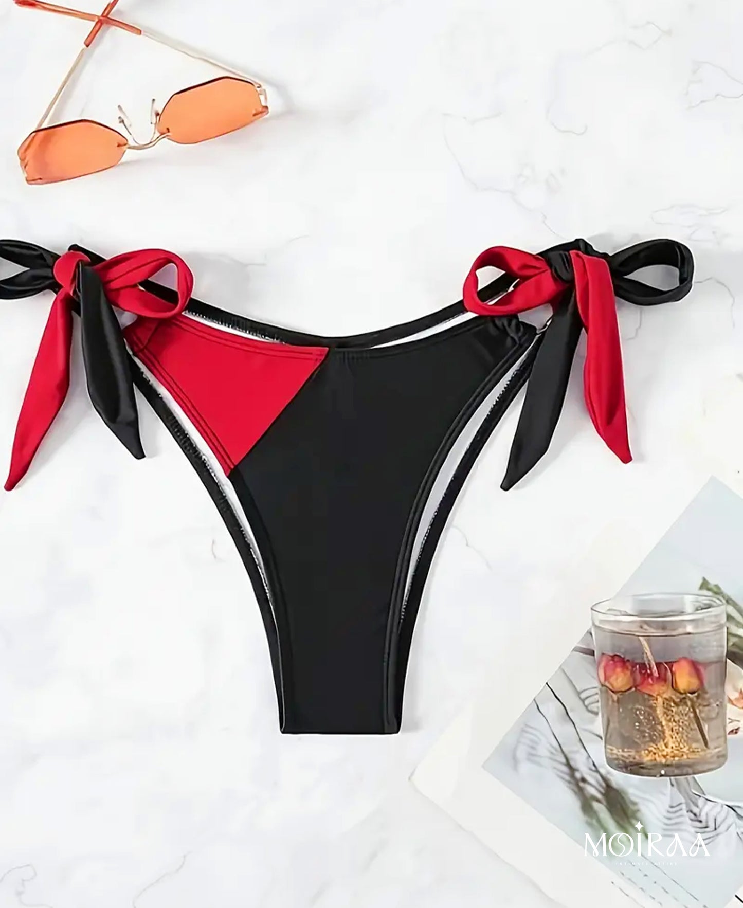 Cardi Heat Two-Tone Ring Bikini Set