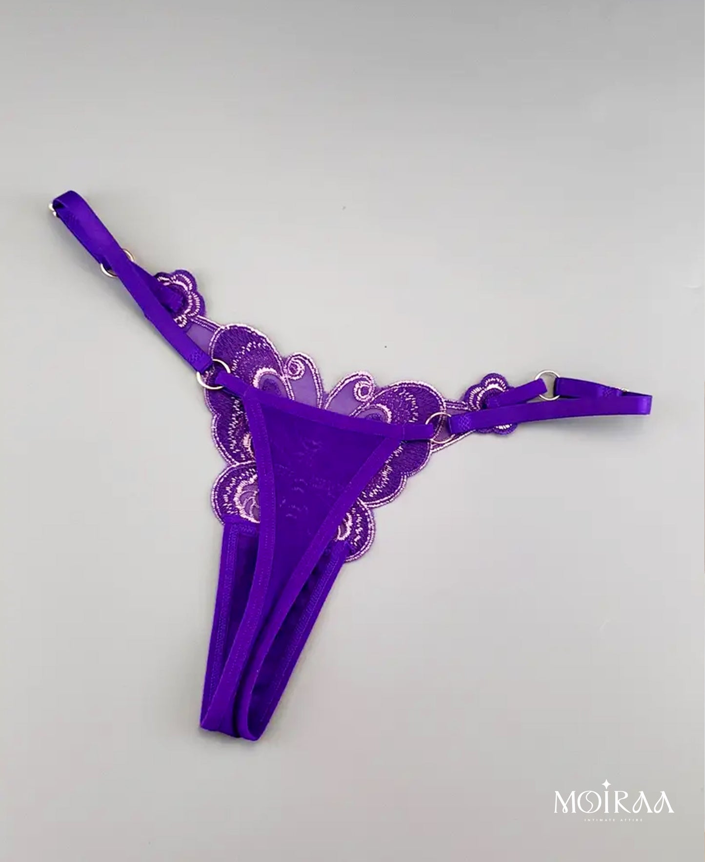 Butterfly Diva Embroidered Thongs