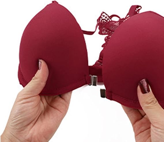 Butterfly Embroidered Front Buckle Bra Set