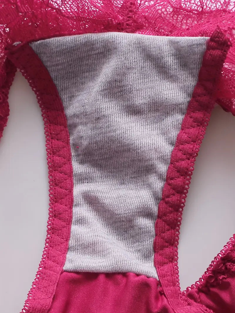 Butterfly Embroidered Front Buckle Bra Set