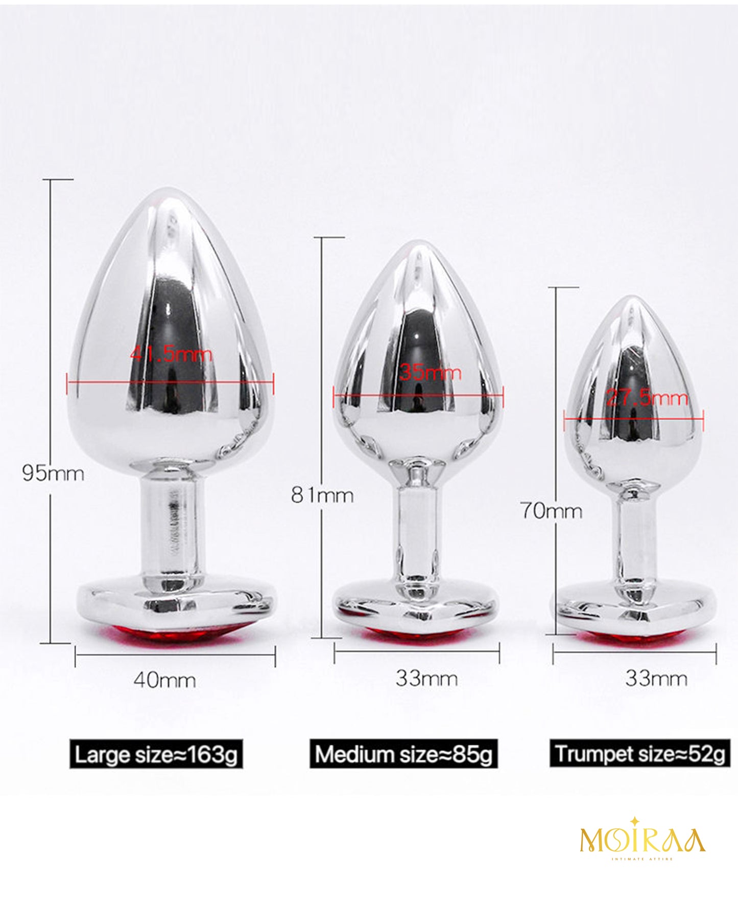 Stainless Steel Crystal Prostate - Butt Plug