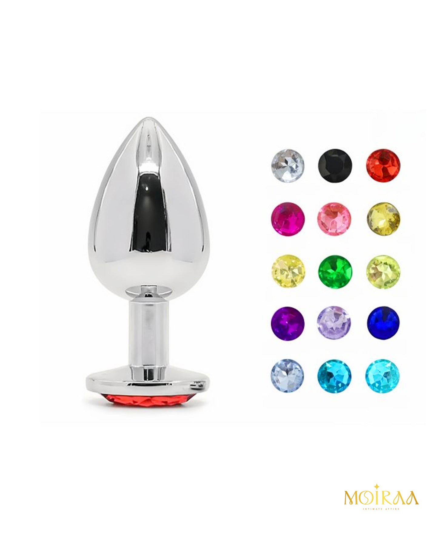 Stainless Steel Crystal Prostate - Butt Plug