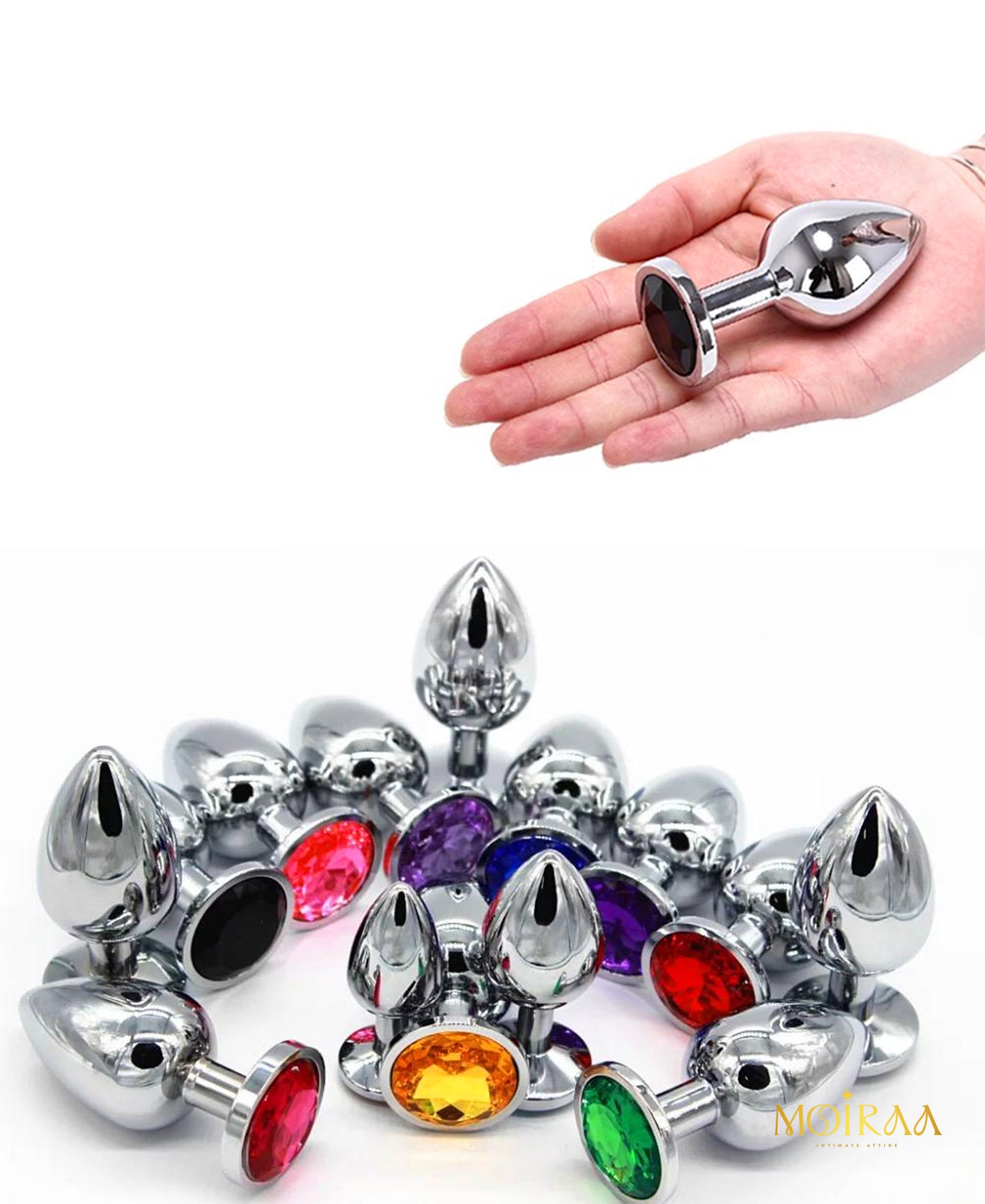 Stainless Steel Crystal Prostate - Butt Plug