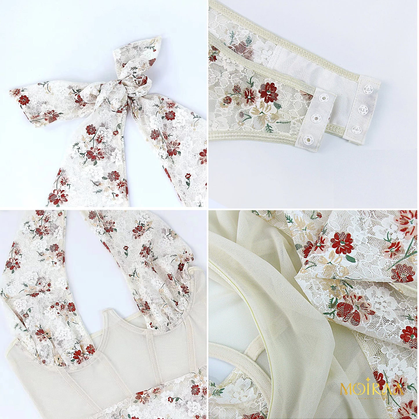 Lace Floral Print Bodysuit – Elegant, Sexy & Unforgettable