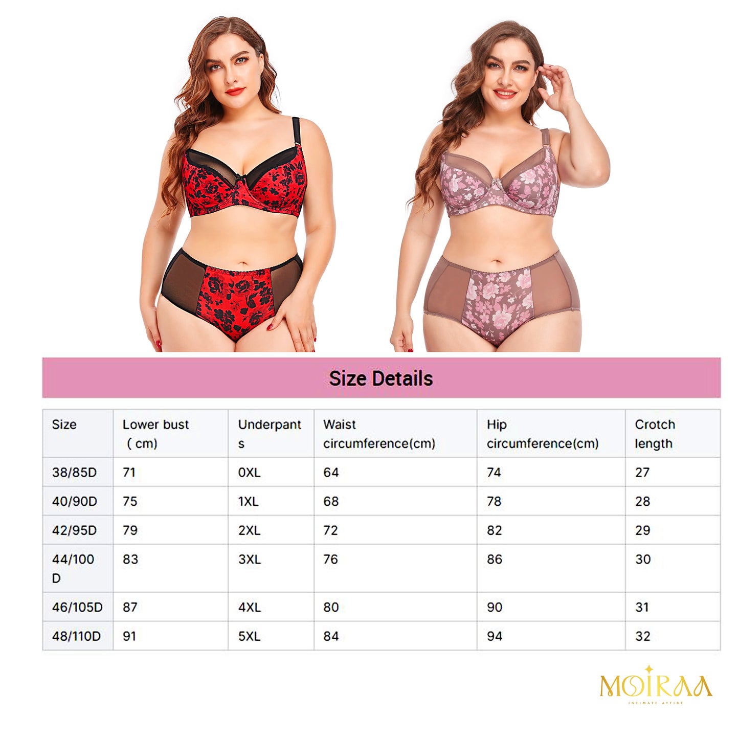 Plus Size Shaper & Full Cup Lace Bra Set