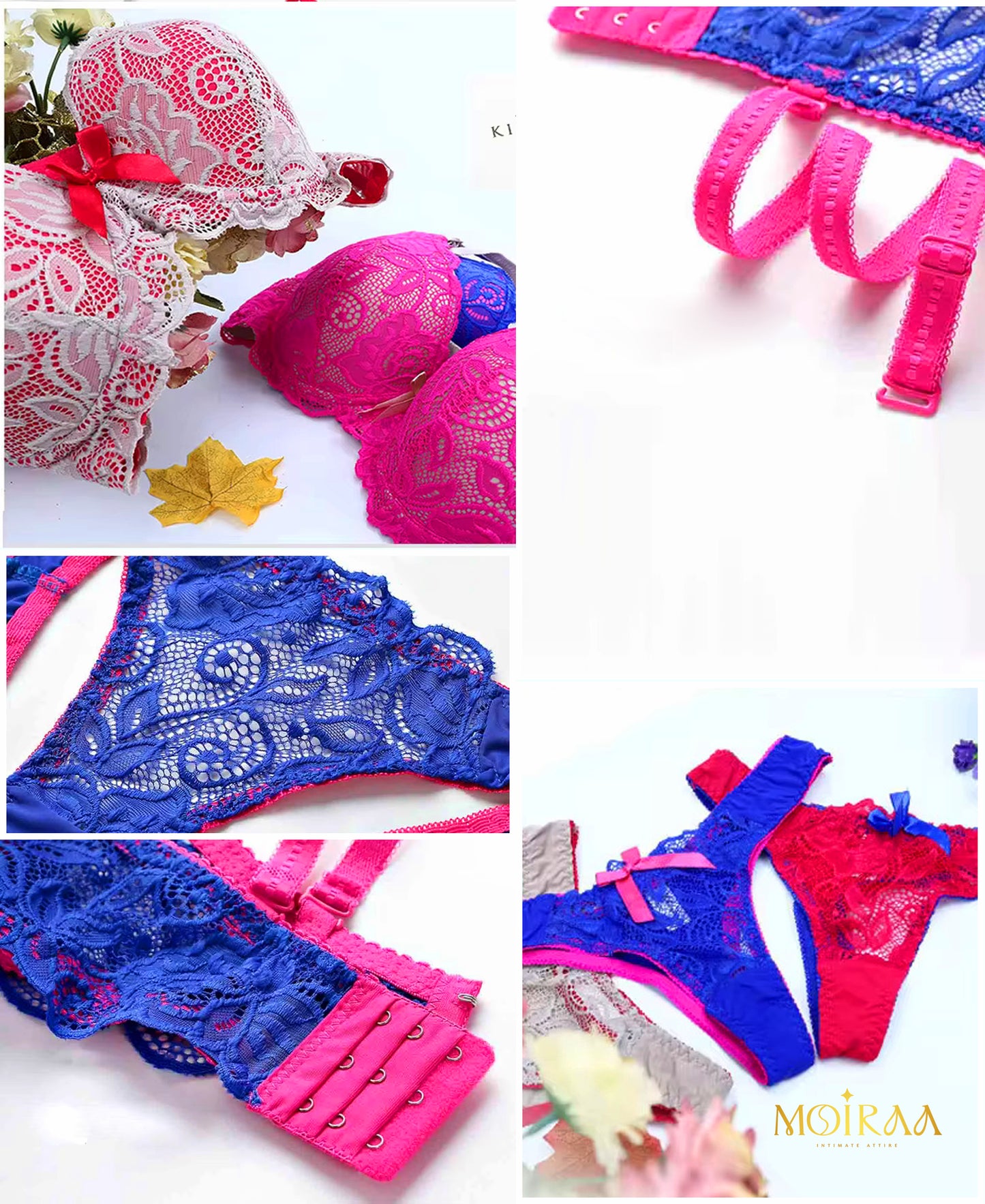 Moiraa Vibrant Muse Lace Set