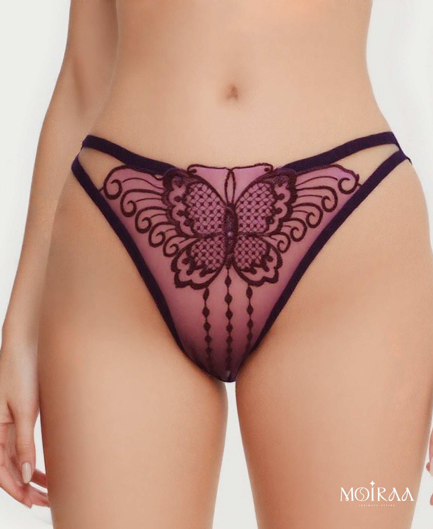 Butterfly Lace Decorated Cocktail Women’s Briefs