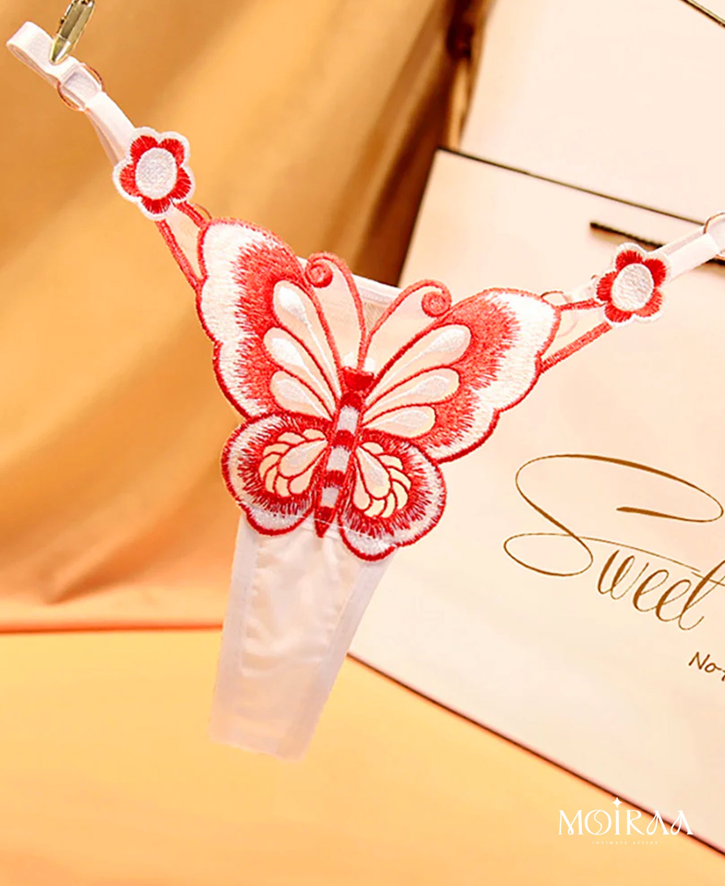 Christina’s Butterfly Embroidery Thong