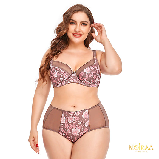 Plus Size Shaper & Full Cup Lace Bra Set