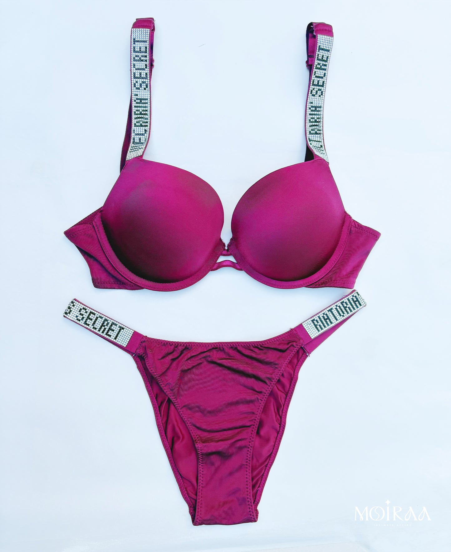 Moiraa Rhinestone Secret Bra & Panty Set