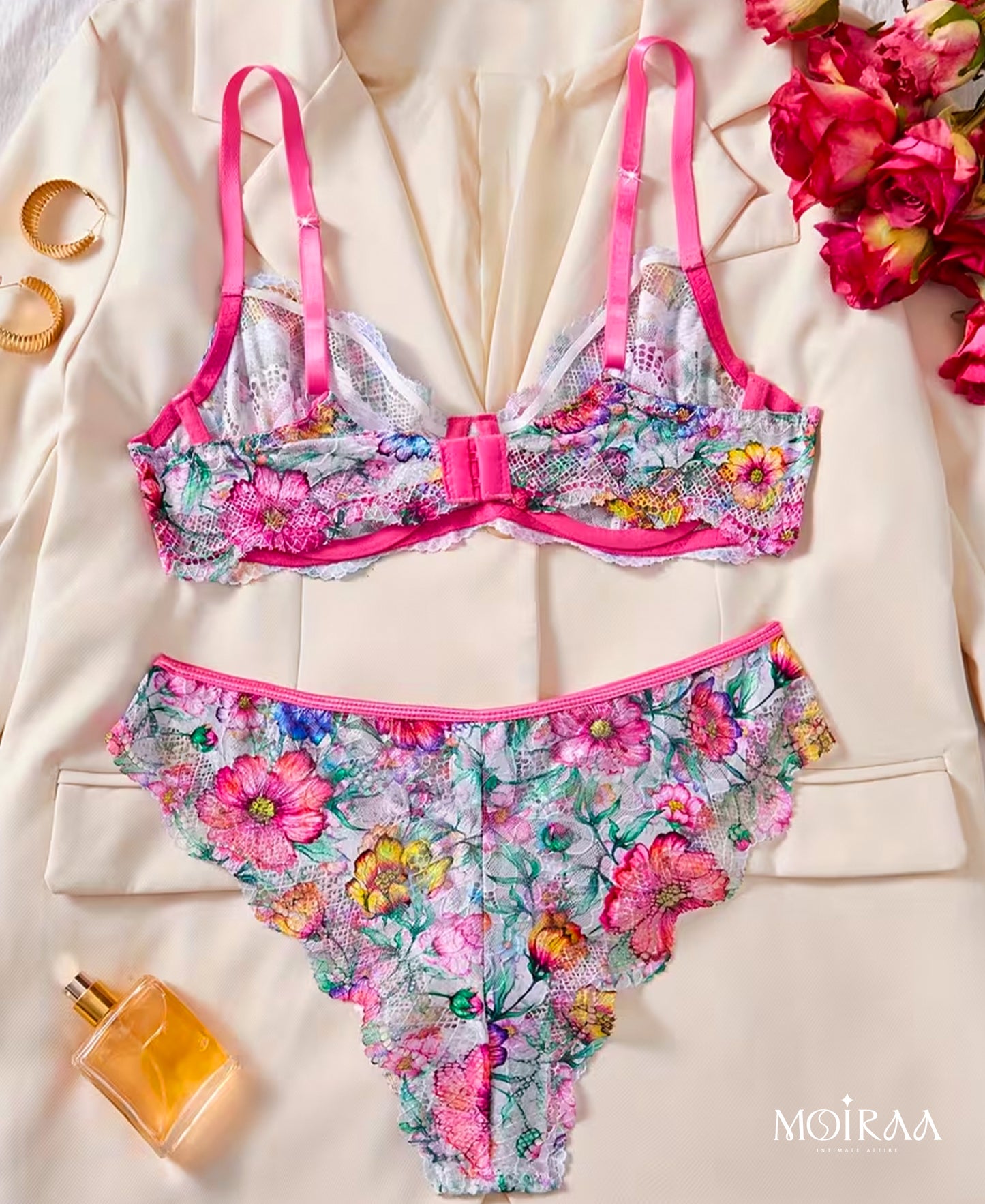 Danty Rose Bra Set