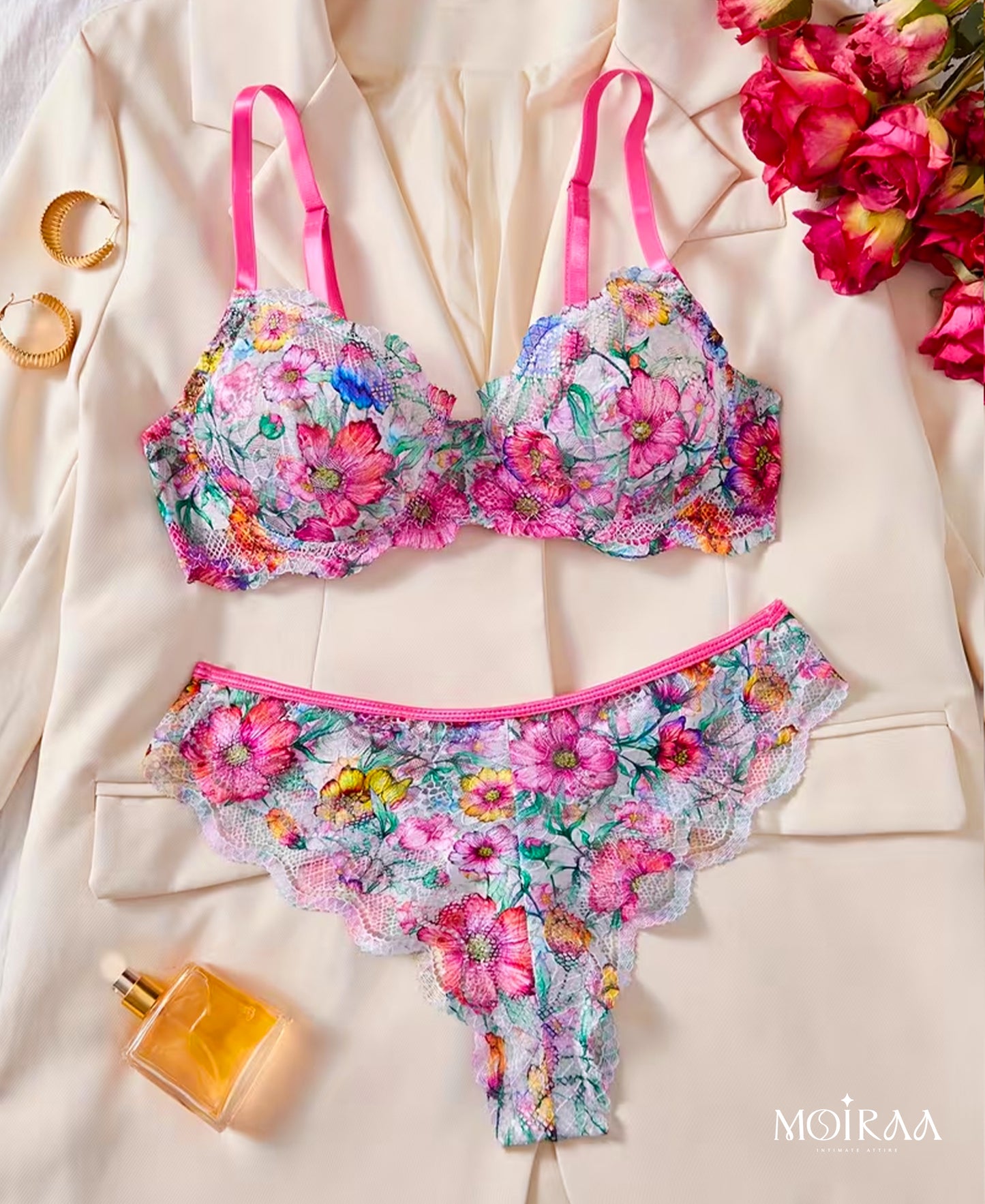 Danty Rose Bra Set