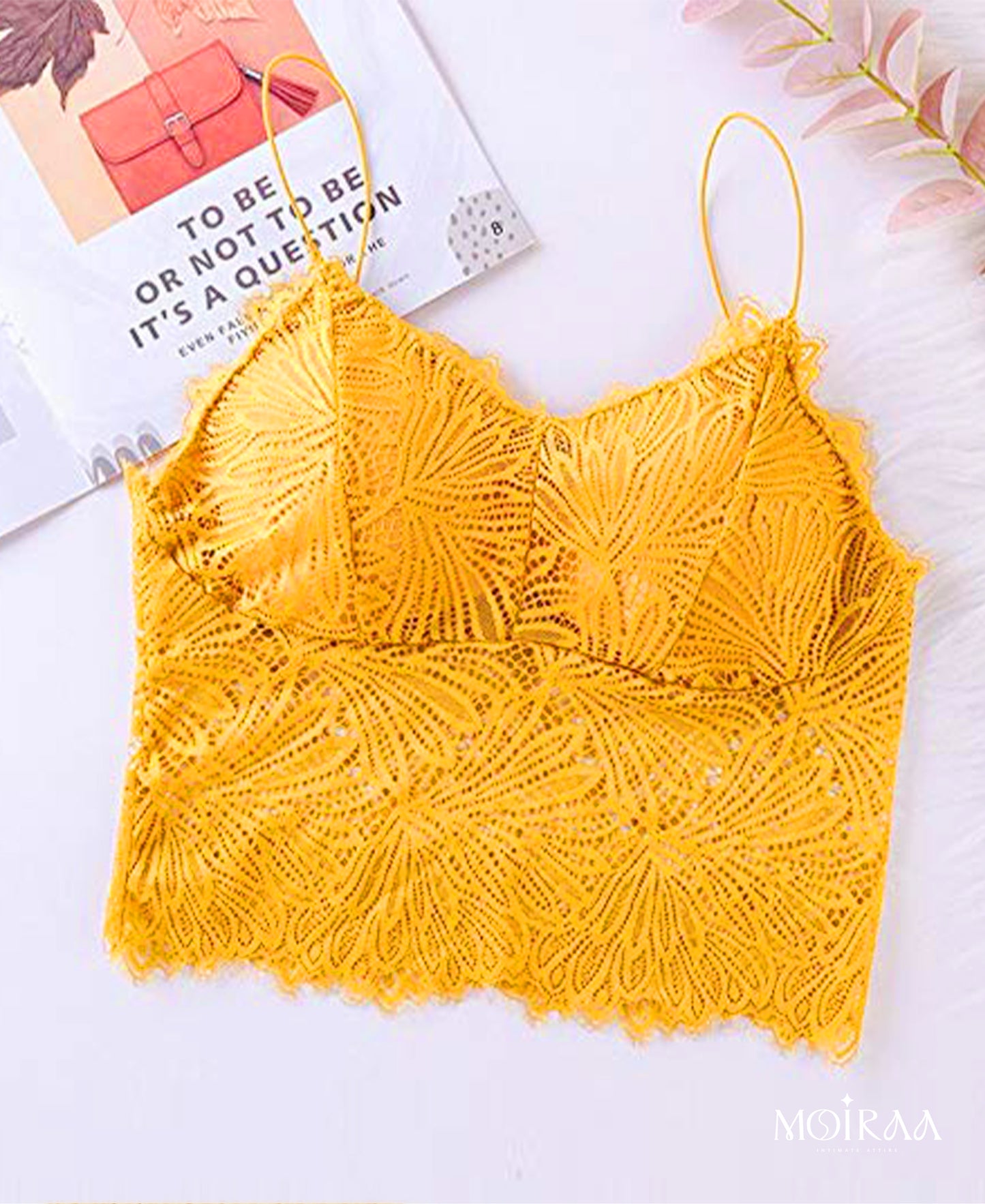 MS Hosiery Lace Crop Top Camisole