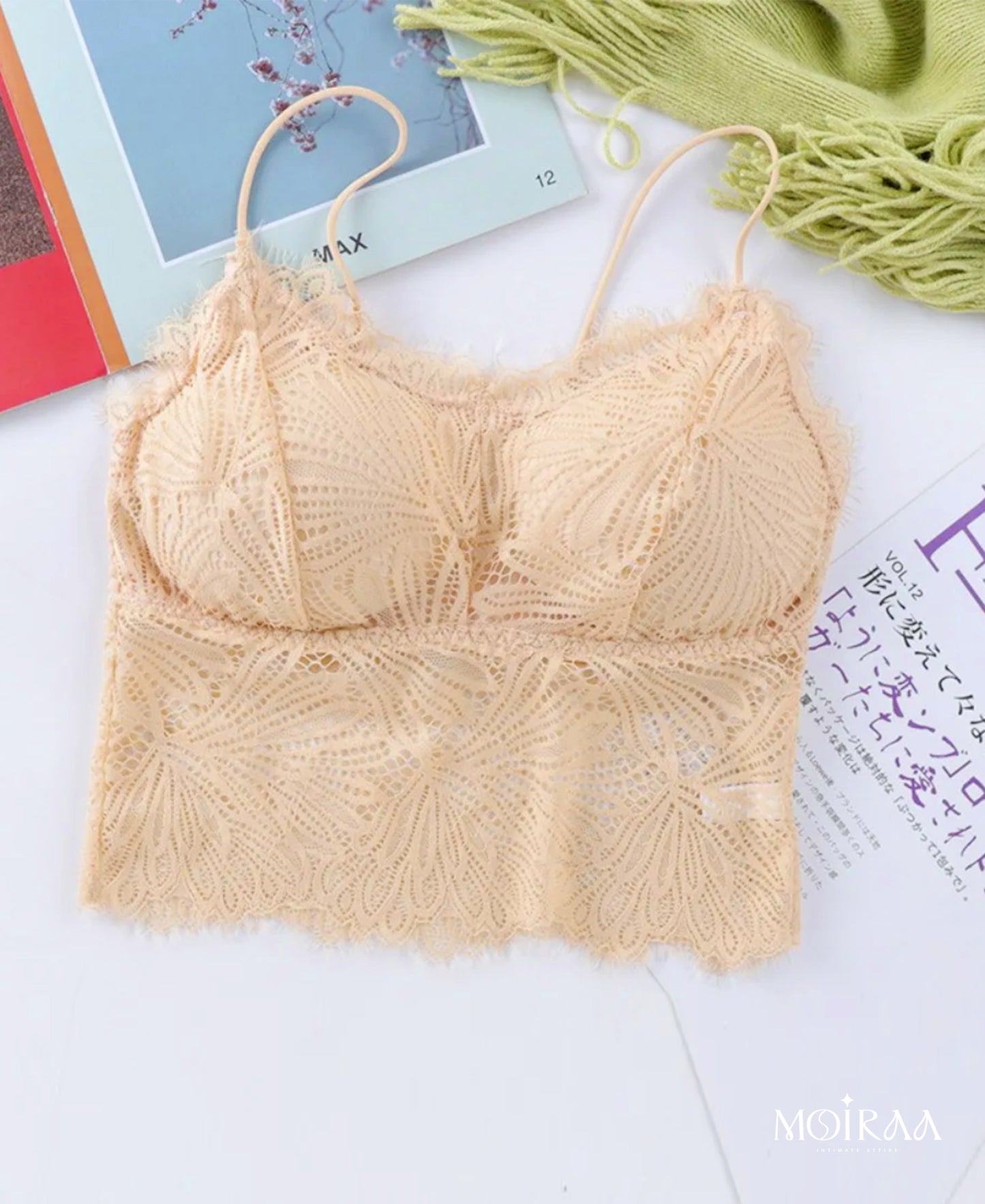 MS Hosiery Lace Crop Top Camisole