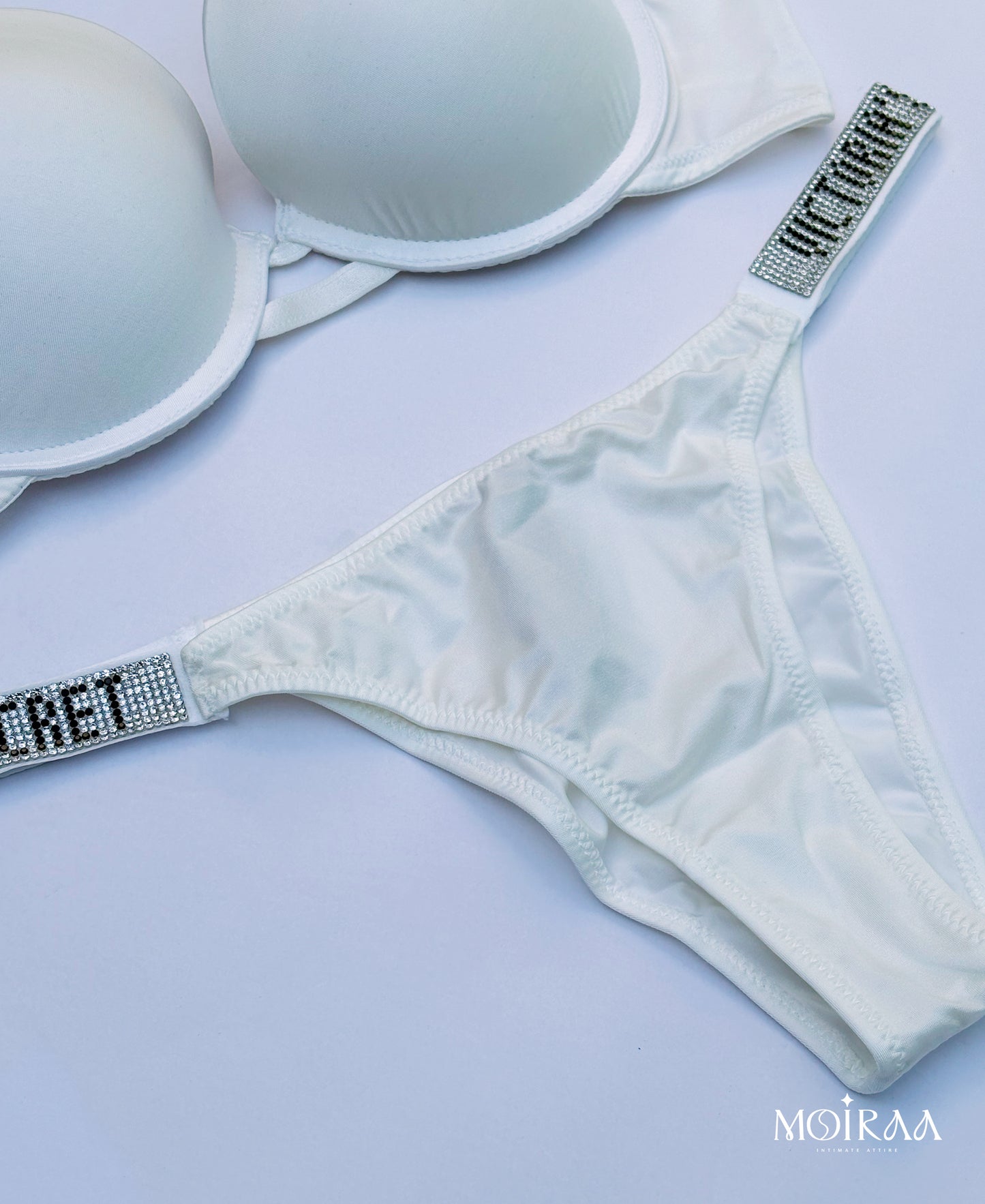 Moiraa Rhinestone Secret Bra and Panty Set